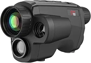 AGM Global Vision Fuzion LRF TM35-640 Thermal Monocular with Laser Rangefinder and Bi-Spectrum Image Fusion Hunting Monocular with Thermal Imaging Heat Vision Perfect for Hunting and Outdoor Adventure