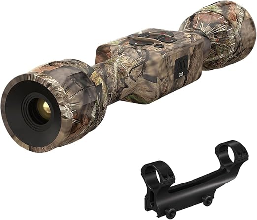 Thor LT 320x240 2-4x Break-Up Country Ultra Light Thermal Hunting Scope w/ 60Hz Thermal Sensor, One Shot Zero, 10hrs+ Battery Power | QDM Quick Detach Mount Set